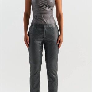 Naked Wardrobe Charcoal Textured Trousers